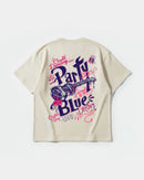 Camiseta Party Beach Big Back Oversize Basic Beige