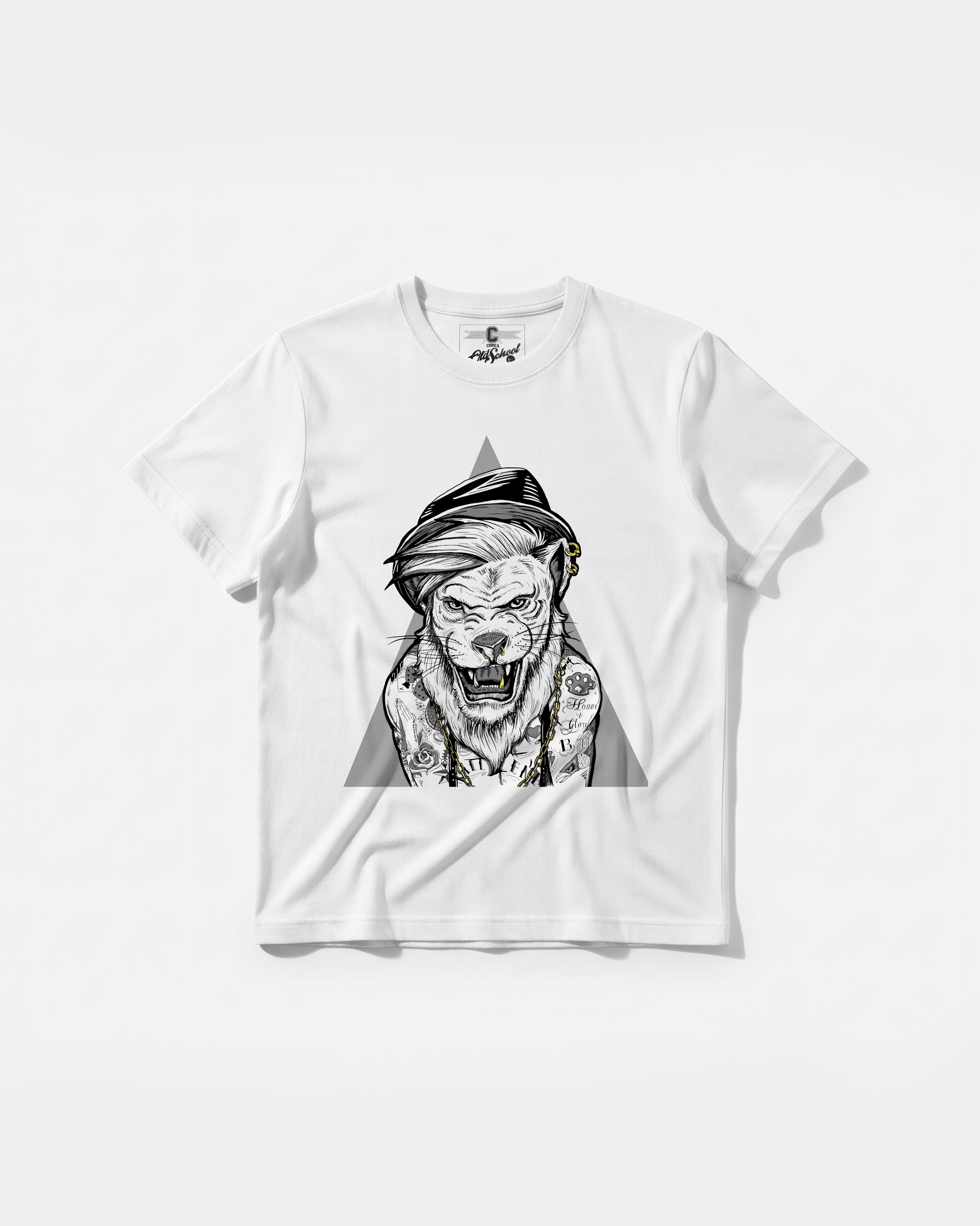 Camiseta Human Lion Big Front Regular Basic