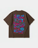 Camiseta Spicy Girl Big Back Oversize Basic Marron