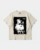 Camiseta Golden Night Big Front Oversize Basic Beige