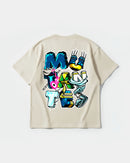 Camiseta Mutantes Big Back Oversize Basic Beige