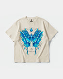Camiseta Libertad White Big Front Oversize Basic Beige