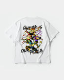 Camiseta Where Our Pizza Big Back Oversize Basic Blanco