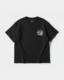 Camiseta Wasting Time 777 Big Front Oversize Basic Negro