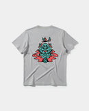 Camiseta Oso Con Gorro Big Back Regular Basic Gris