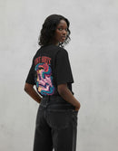 Modelo mide 1,65m y usa talla S