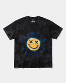 Camiseta Siempre Sonrie Pocket Front Oversize Acid Negro