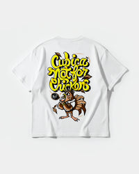 Camiseta Not For Chickens Big Back Oversize Basic Blanco