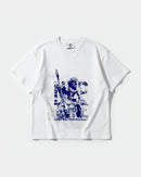 Camiseta Poseidon Big Front Oversize Basic Blanco