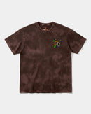 Camiseta Tiger Skull Pocket Front Oversize Acid Marron