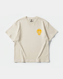 Camiseta Icono Africano Pocket Front Oversize Basic Beige