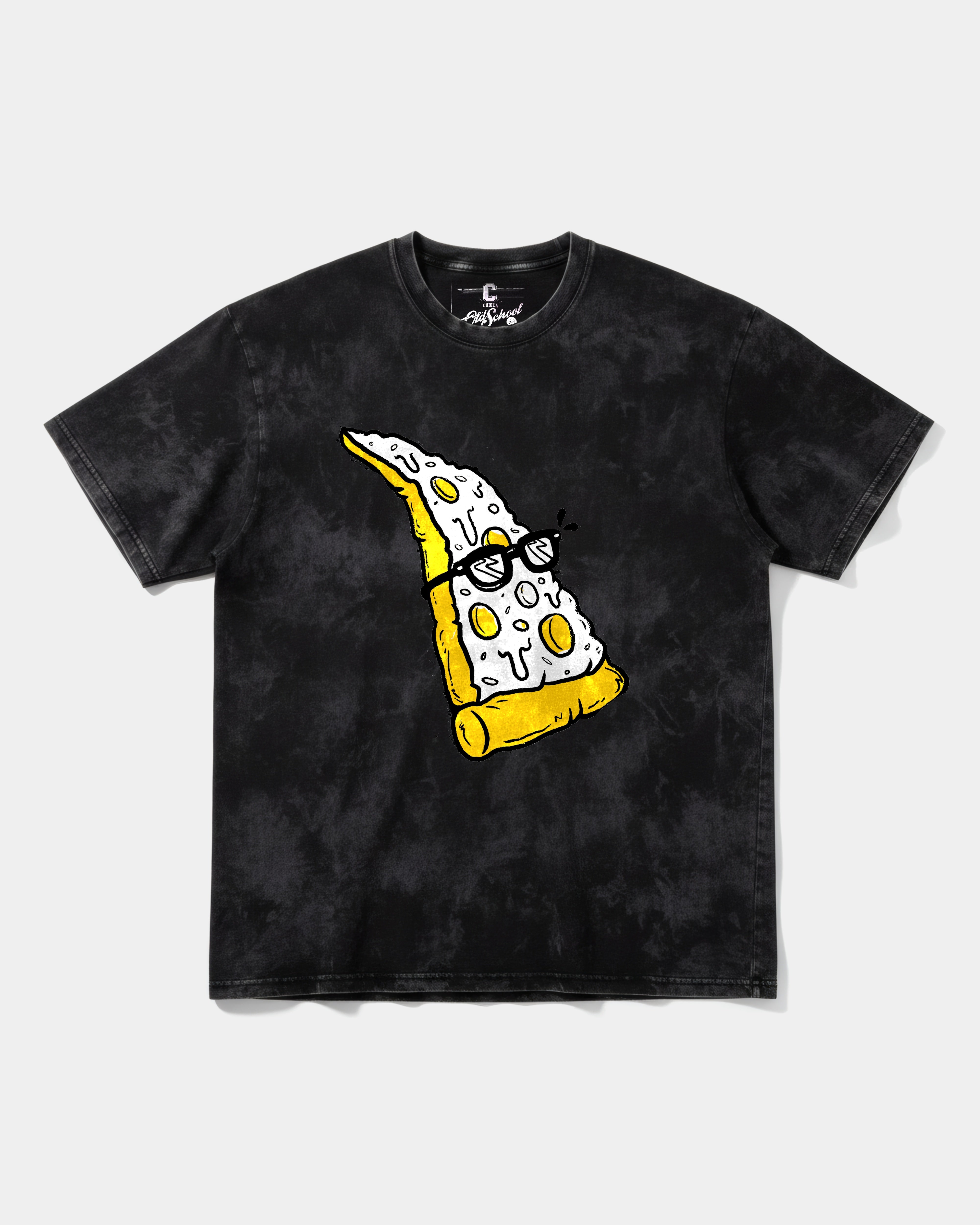 Camiseta Pizza Geek Big Front Oversize Acid