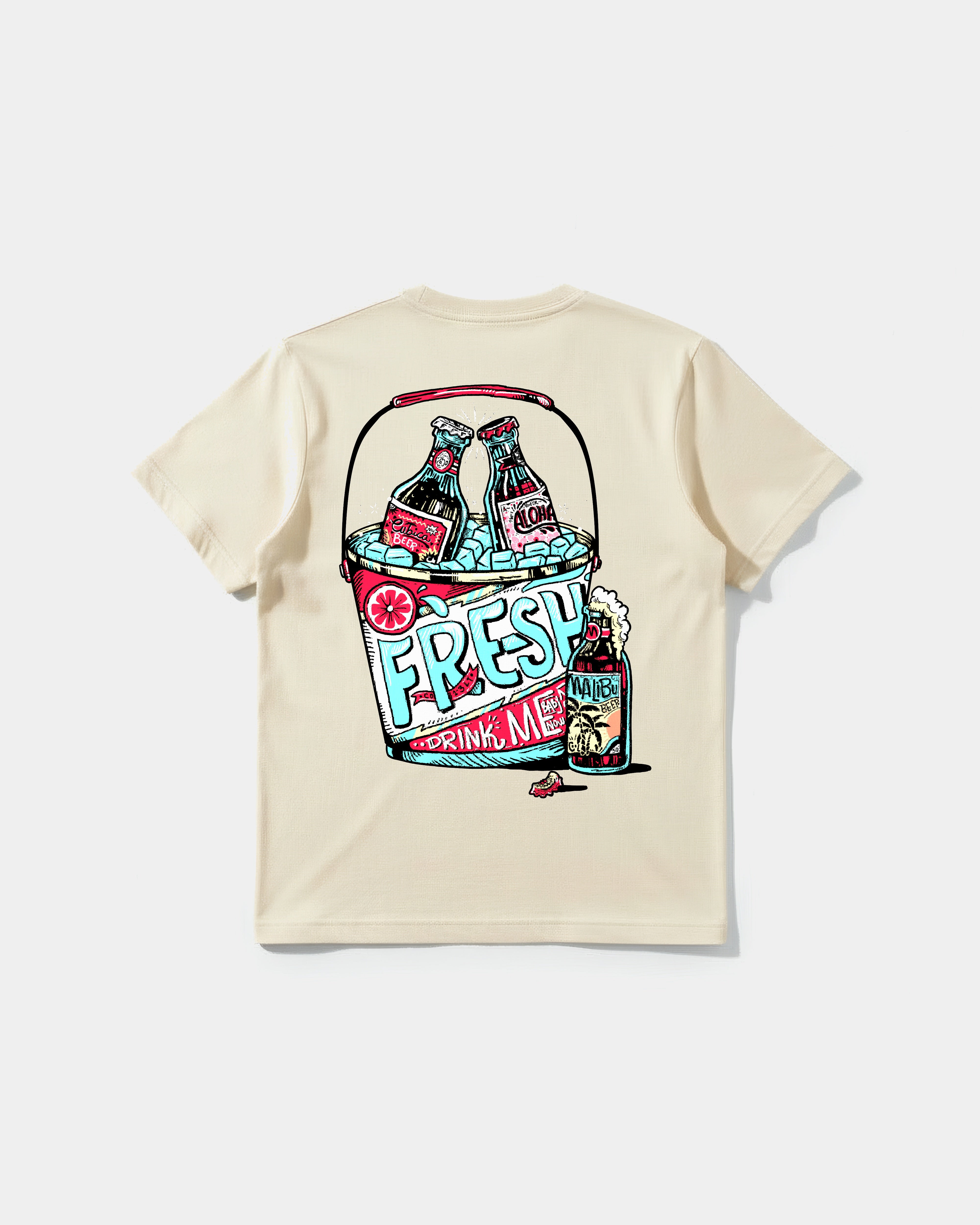 Camiseta Fresh Drink Big Back Regular Basic