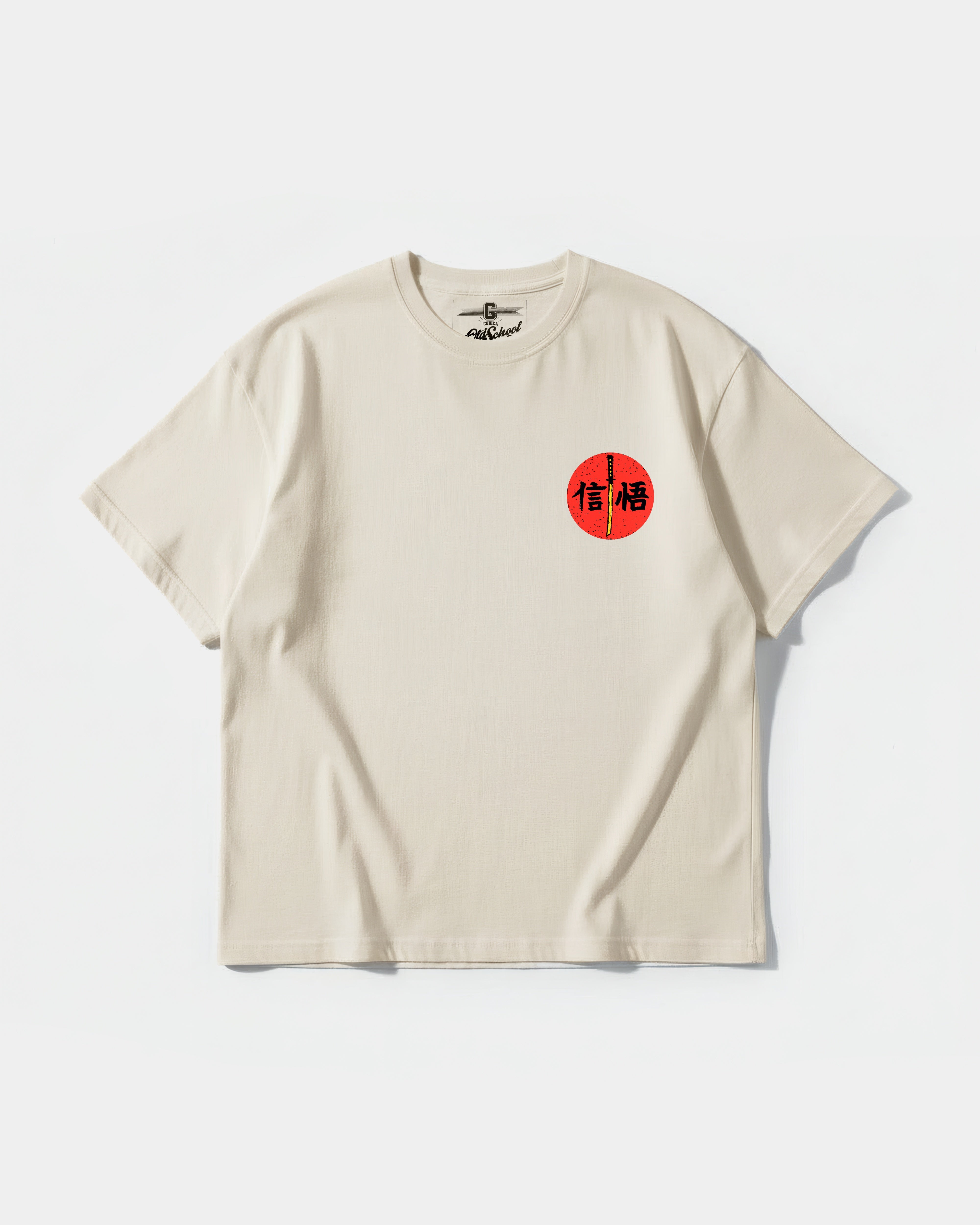Camiseta Gorilla Samurai Pocket Front Oversize Basic Beige