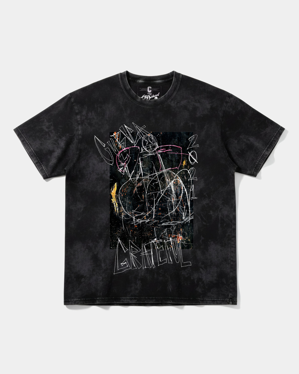 Grateful Big Front Oversize Acid Cubic T-shirt