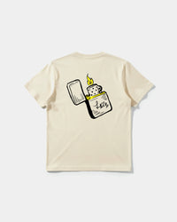 Camiseta Candela Big Back Regular Basic Beige