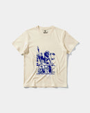 Camiseta Poseidon Big Front Regular Basic Beige