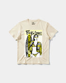 Camiseta Fuck The Summer Big Front Regular Basic Beige