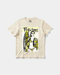 Camiseta Fuck The Summer Big Front Regular Basic Beige