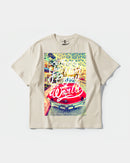 Camiseta Enjoy The World Big Front Oversize Basic Beige