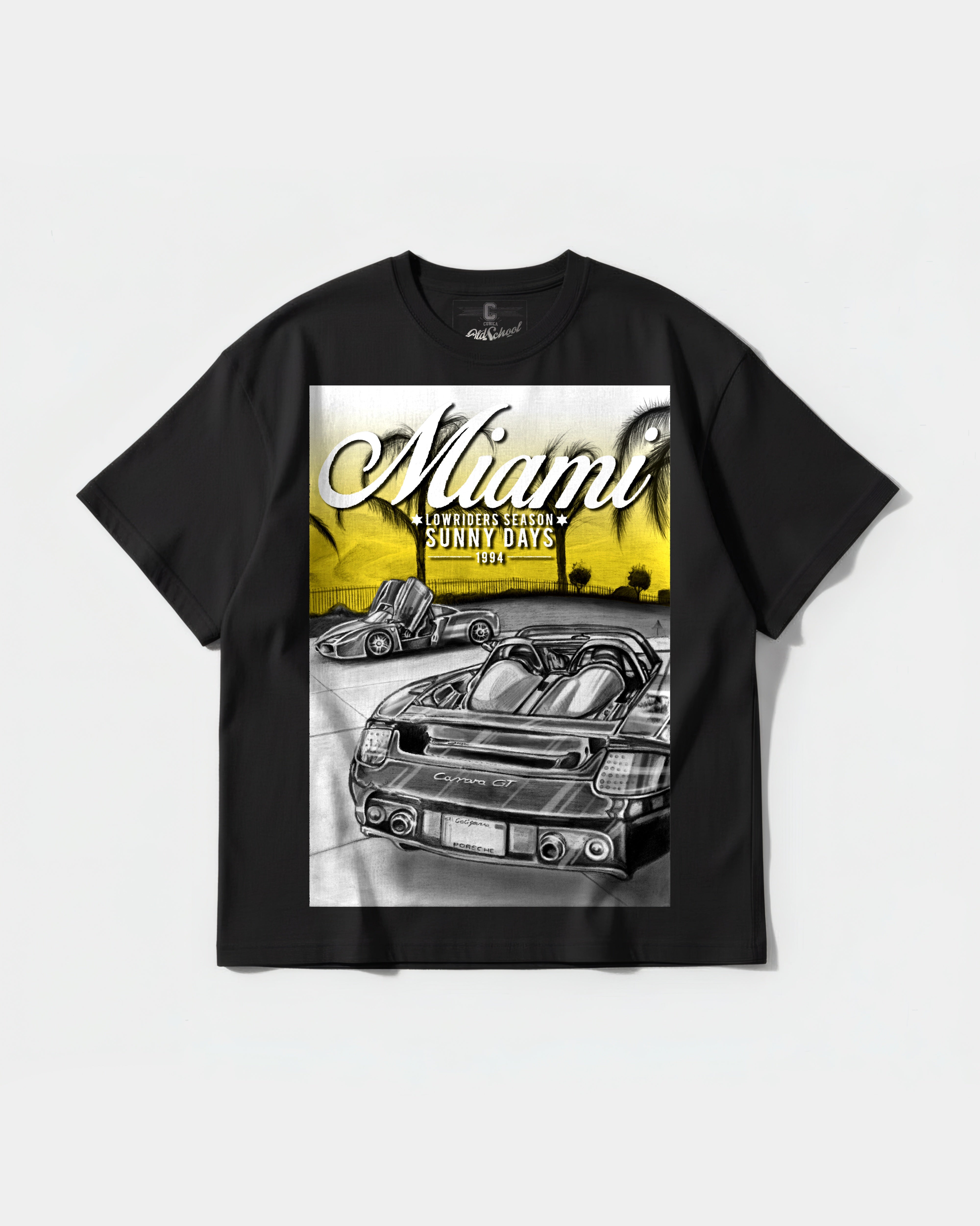 Miami 1994 Big Front Oversize Basic T-shirt