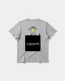 Camiseta Freedom Ufo Big Back Regular Basic Gris