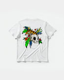 Camiseta Tiger Skull Big Back Regular Basic Blanco