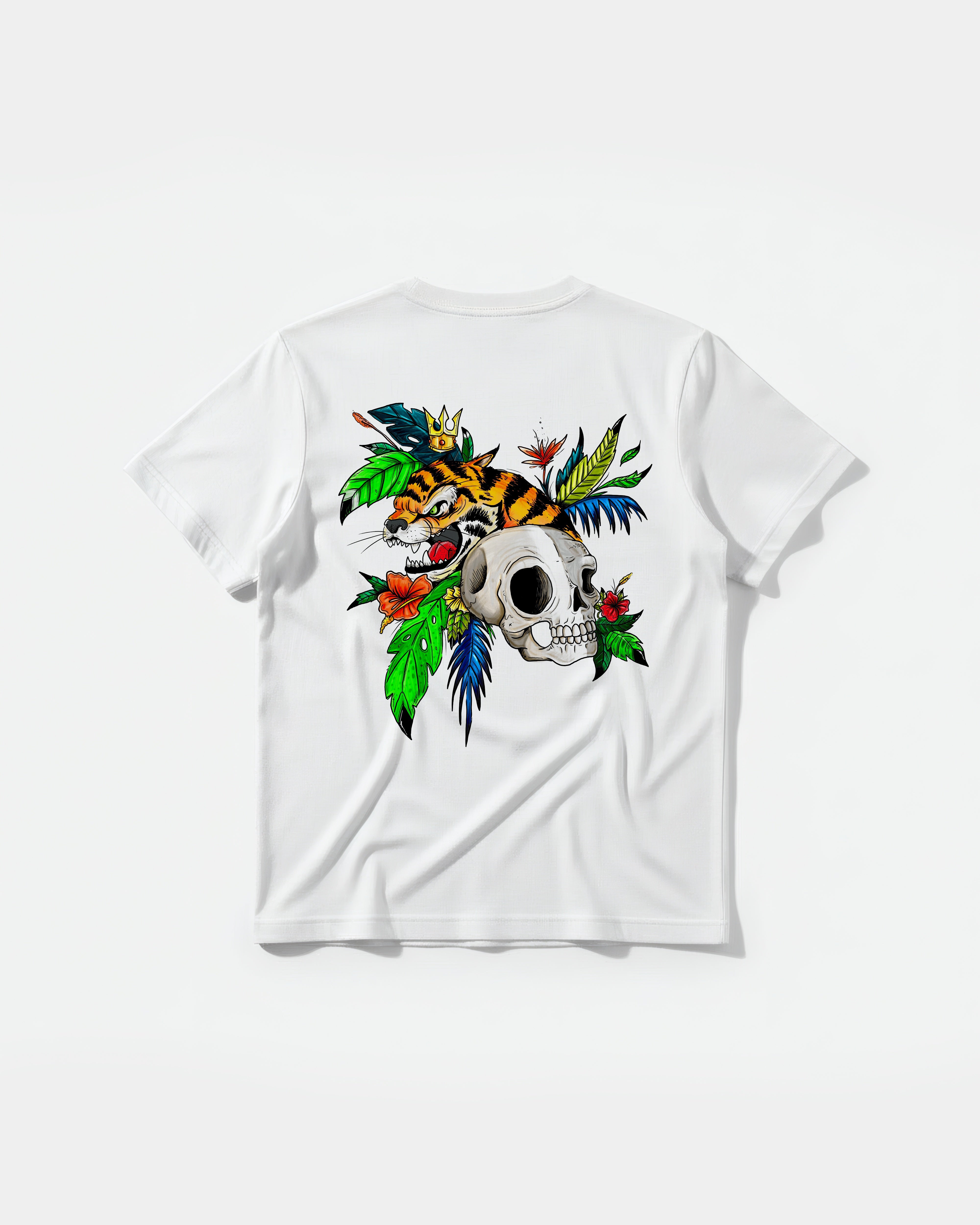 Camiseta Tiger Skull Big Back Regular Basic