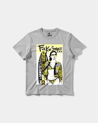 Camiseta Fuck The Summer Big Front Regular Basic Gris