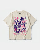 Camiseta Party Beach Big Front Oversize Basic Beige