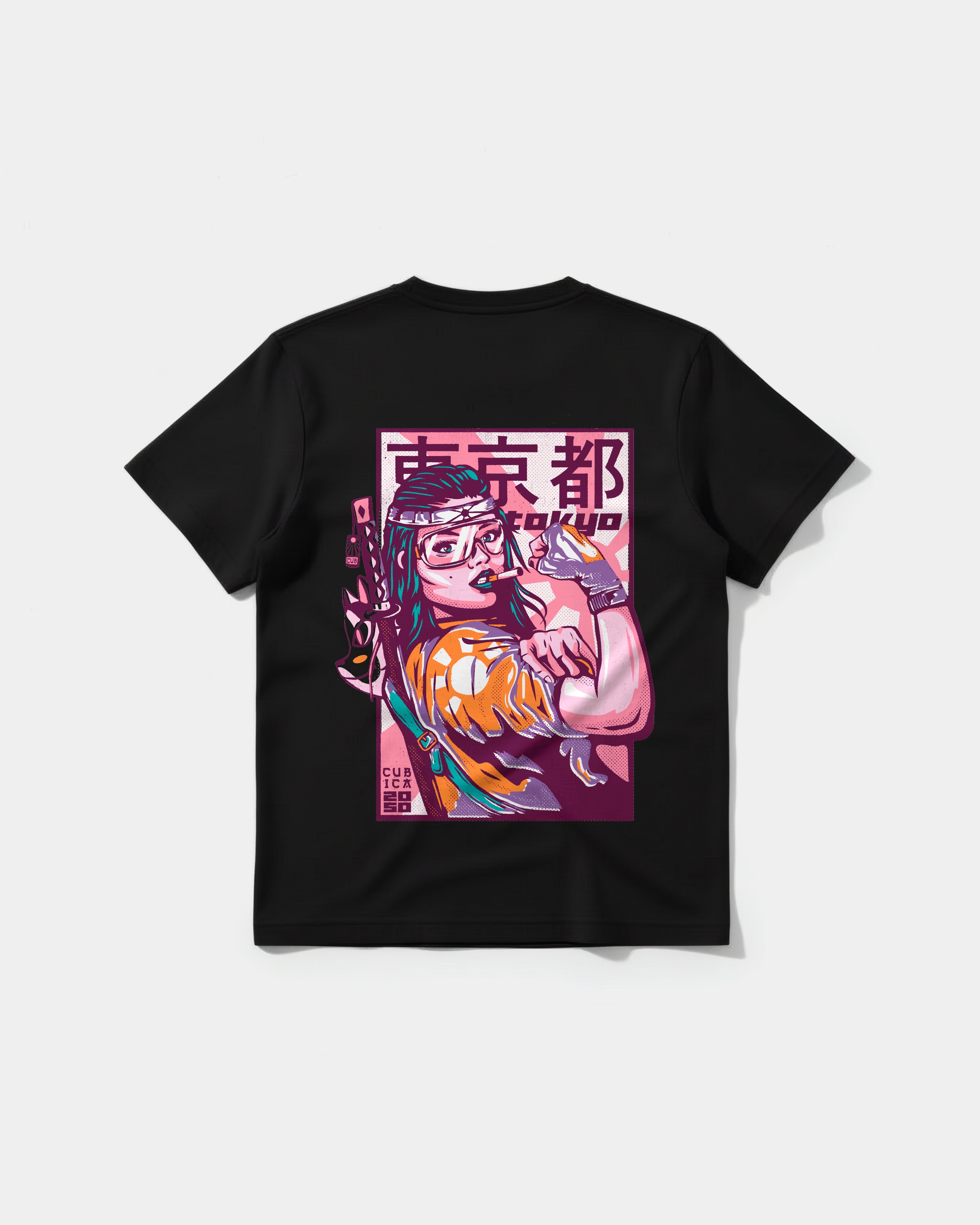Camiseta Tokyo 2050 Pocket Espalda Regular Basic