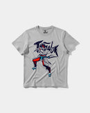 Camiseta Samurai Big Front Regular Basic Gris