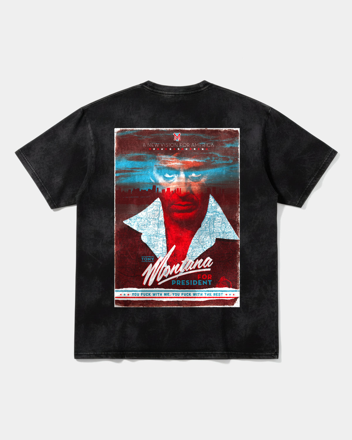 Tony Montana Big Back Oversize Acid T-Shirt