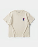 Camiseta Homies White Pocket Front Oversize Basic Beige