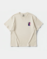 Camiseta Homies White Pocket Front Oversize Basic Beige