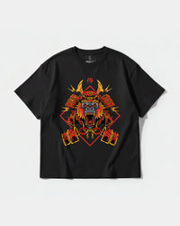 Camiseta Gorilla Samurai Big Front Oversize Basic Negro