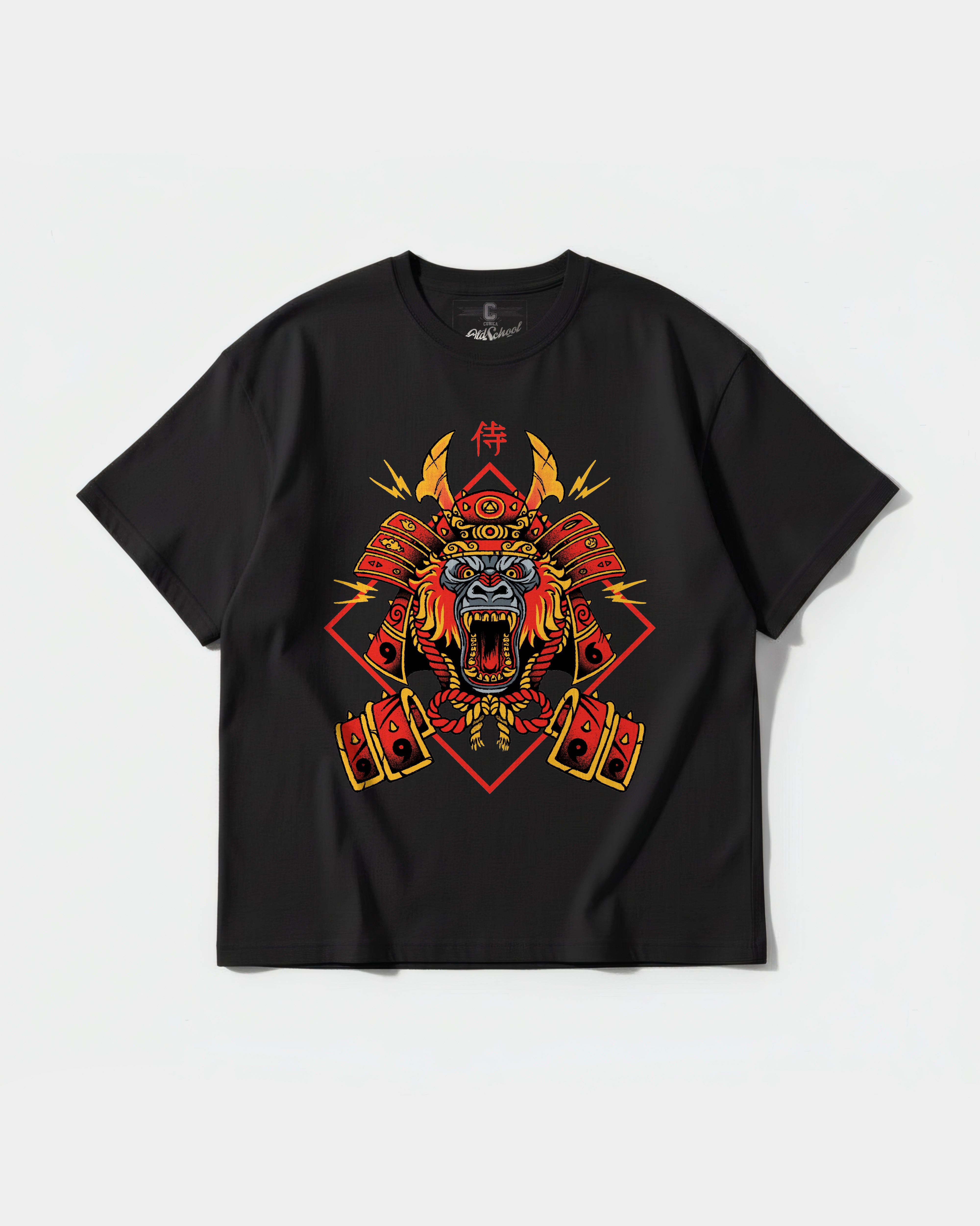 Camiseta Gorilla Samurai Big Front Oversize Basic