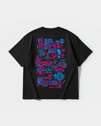 Camiseta Spicy Girl Big Back Oversize Basic Negro