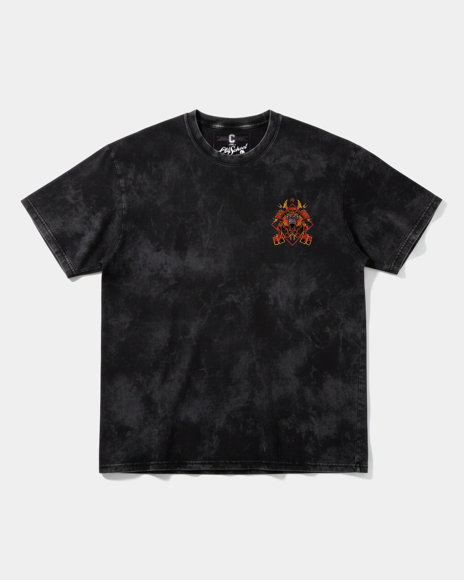 Camiseta Gorilla Samurai Big Pocket Front Oversize Acid Negro