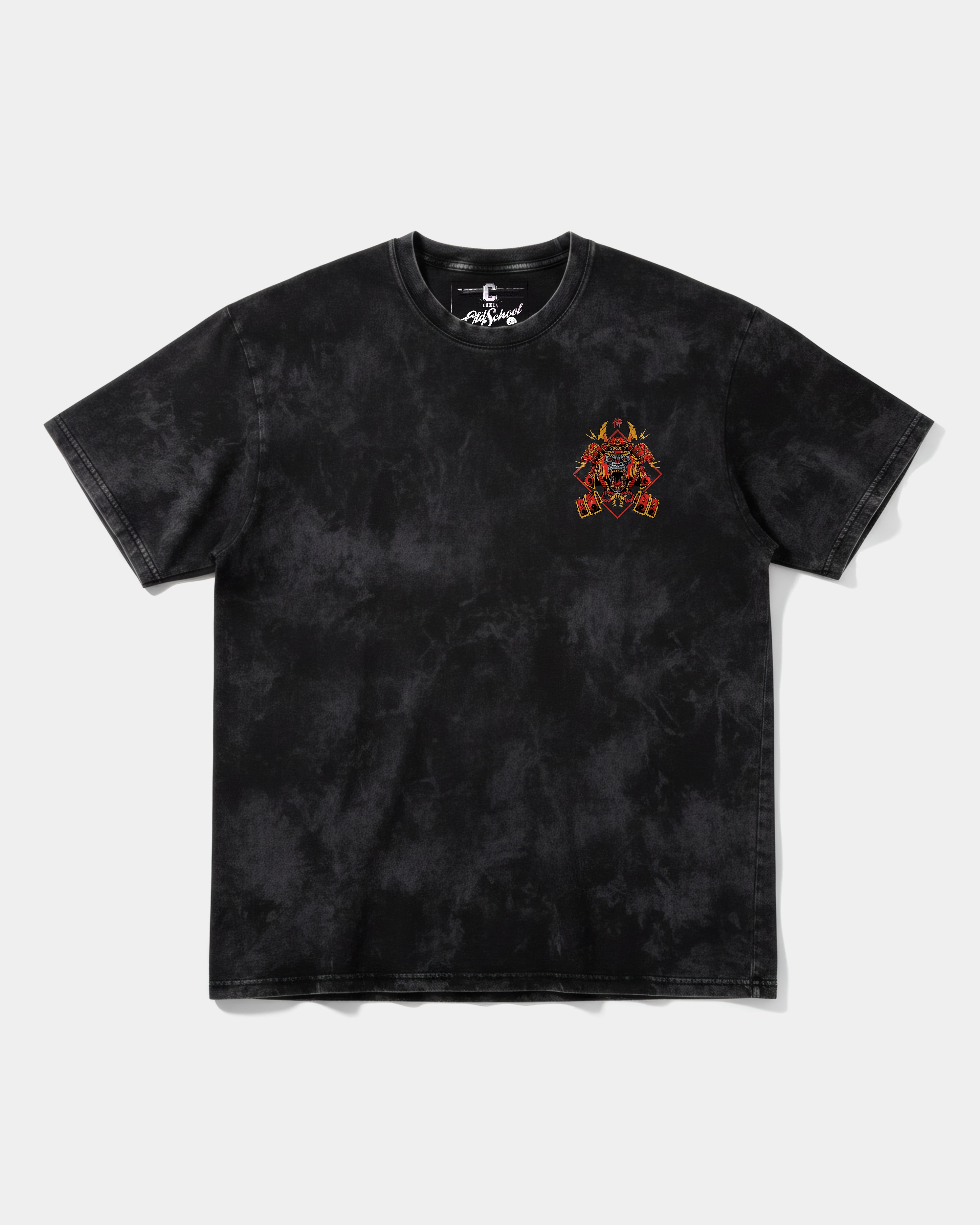 Camiseta Gorilla Samurai Big Pocket Front Oversize Acid