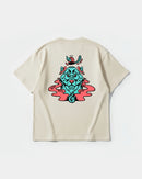 Camiseta Oso Con Gorro Big Back Oversize Basic Beige