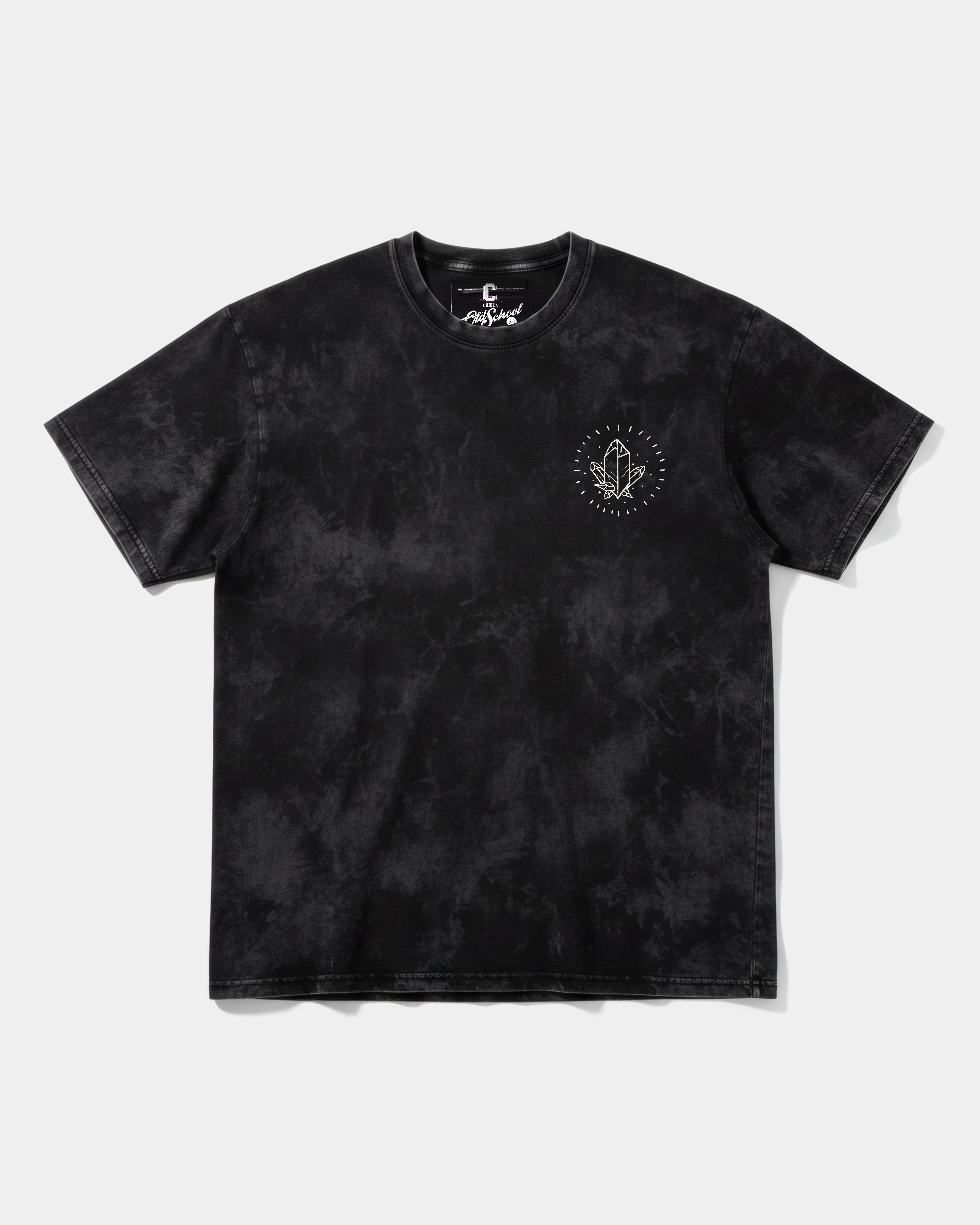 Camiseta Libertad White Pocket Front Oversize Acid Negro