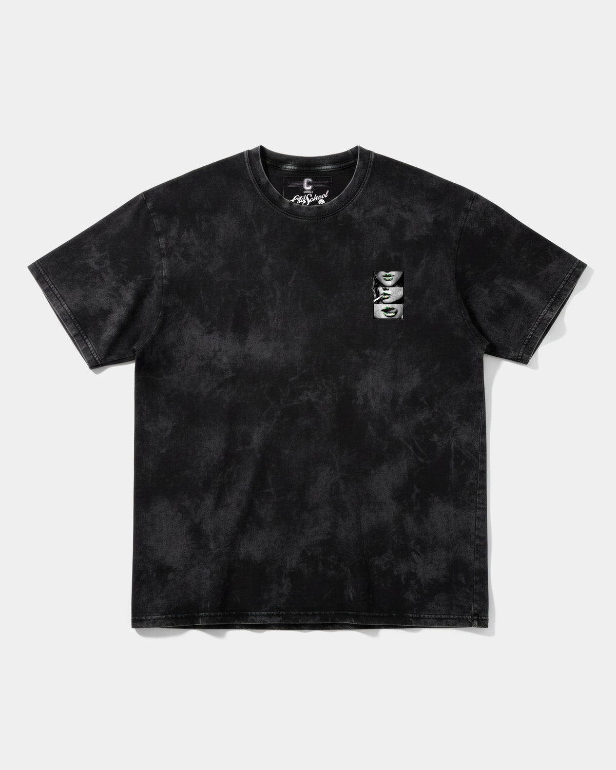 Green Kisses Pocket Front Oversize Acid T-shirt