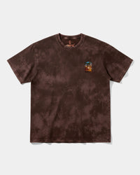 Camiseta Crystal Beach Pocket Front Oversize Acid Marron