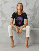 Modelo mide 1,63m y usa talla S