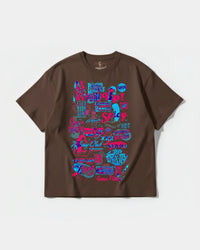 Camiseta Spicy Girl Big Front Oversize Basic Marron