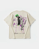 Camiseta Joker Yakuza White Big Back Oversize Basic Beige