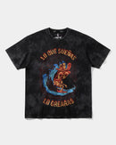 Camiseta Pizza Surf Big Front Oversize Acid Negro