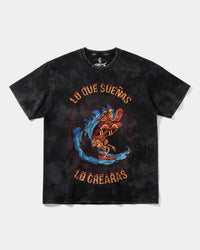 Camiseta Pizza Surf Big Front Oversize Acid Negro