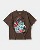 Camiseta Fresh Drink Big Front Oversize Basic Marron
